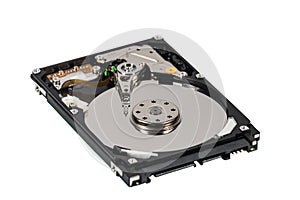 Hard disk isolated on a white background