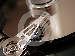 Hard disk opened photo