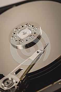 hard disk rotating details - vintage retro look