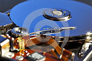 Hard Drive in Blue