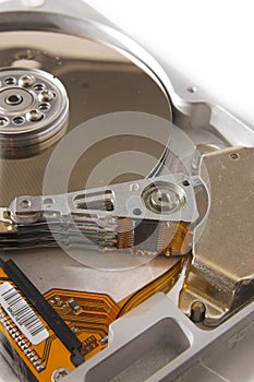 Hard drive close-up