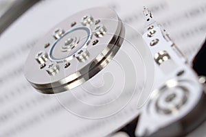 Hard drive with data
