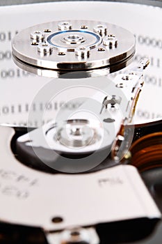 Hard drive with data