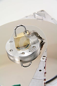 Hard drive details and lock