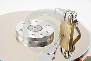 Hard drive details and lock