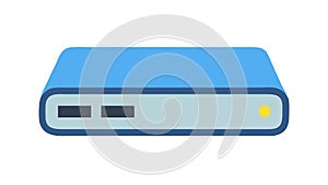 Hard Drive Server Icon for Data Storage, vector design Generative AI