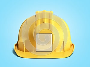 Hard hat background Construction tools 3d render on blue background