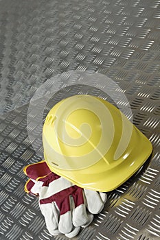 Hard hat, blue-collar idea
