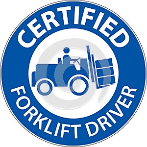Hard Hat Labels, Caution Certified Forklift Driver