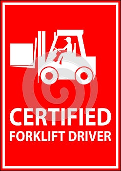 Hard Hat Labels, Caution Certified Forklift Driver