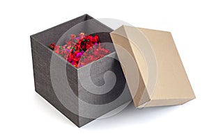 Hard paper gift box or storage contaner.