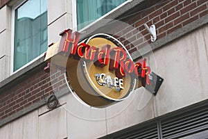 Hard Rock cafe in Temple Bar District, Dublin, Ireland