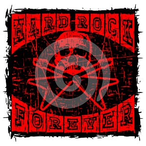 Hard rock t-shirt design 2