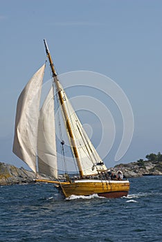 Hard Sailing Boat