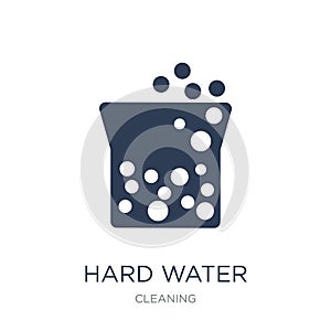 Hard Water icon. Trendy flat vector Hard Water icon on white background from Cleaning collection
