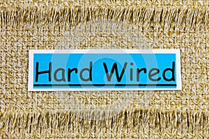 Hard wired business construction wire technology communication equipment