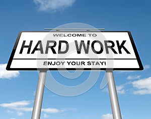 Hard work concept. photo