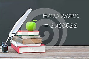 Hard work equals success