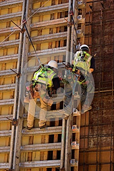 Hard Work on a High Wall