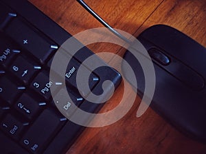 hard work with keyboard and mouse