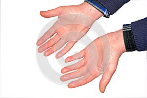 Hard working mans hands