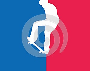 HardCore skateboarding logo template