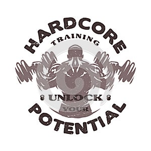 Hardcore training Emblem.