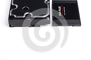 Harddisk computer white background