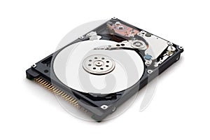 Harddisk drive with top cover open