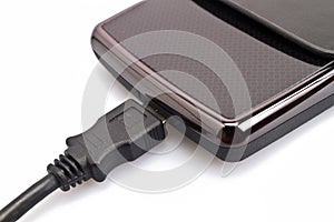 Harddisk And USB Cable Close up