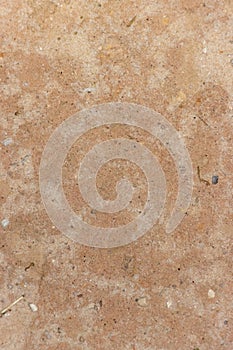 Hardened red sand close up