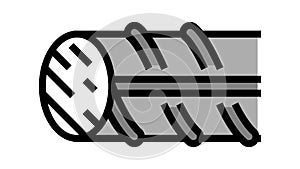 hardened steel fittings color icon animation