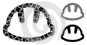 Hardhat Composition Icon of Abrupt Pieces