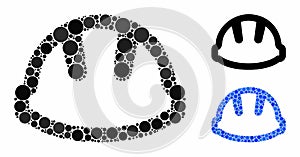 Hardhat Composition Icon of Spheric Items