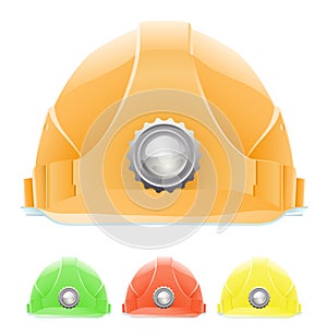 Hardhat with lamp