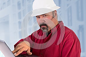 Hardhat Technician Looking Trustfully