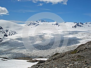 Harding Icefield and Exit glacier Kenai Alaska photo