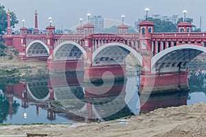 Hardinge Bridge (Pucca Pul) in Lucknow, Uttar Pradesh state, Ind