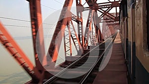 Hardinge Bridge, steel railway bridge over the river Padma