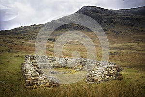 Hardknott Roman Fort, Lake District, England