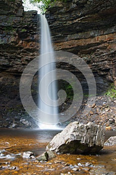 Hardraw force waterfall in Leyburn, North Yorkshire.