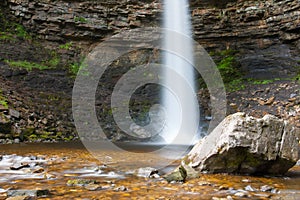 Hardraw force waterfall in Leyburn, North Yorkshire.