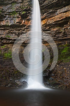 Hardraw force waterfall in Leyburn, North Yorkshire.