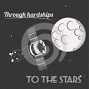 Through hardships to the stars print i