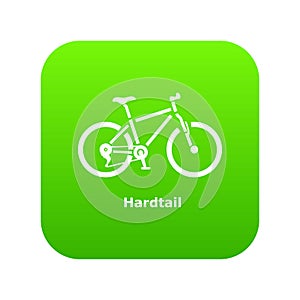 Hardtail bike icon, simple style