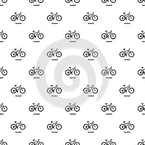 Hardtail bike icon, simple style