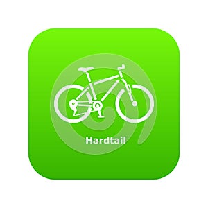 Hardtail bike icon, simple style