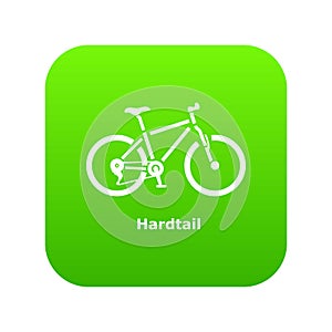 Hardtail bike icon, simple style photo