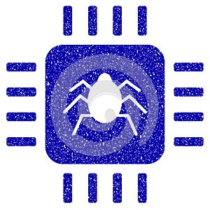 Hardware Bug Icon Grunge Watermark