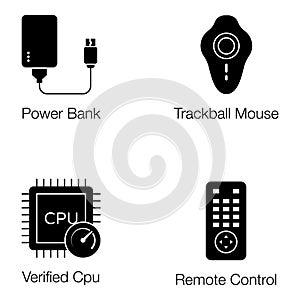 Hardware Devices Glyph Icons Pack